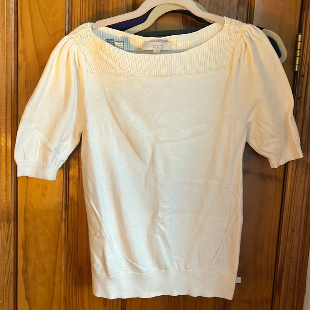Never worn cotton sweater cream